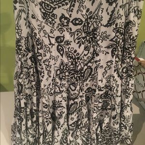 Black and white skirt